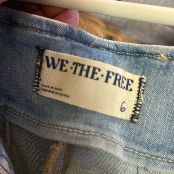 Free People Denim Light Blue Skirt Size 6 - Picture 3 of 6